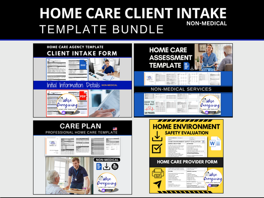 Home Care Planning Templates Bundle