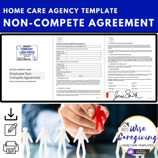 Non-Compete Agreement Template for Home Care Employees - Wisecaregiving