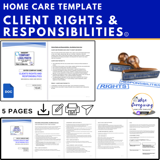 Clients Rights and Responsibilities Home Care Template