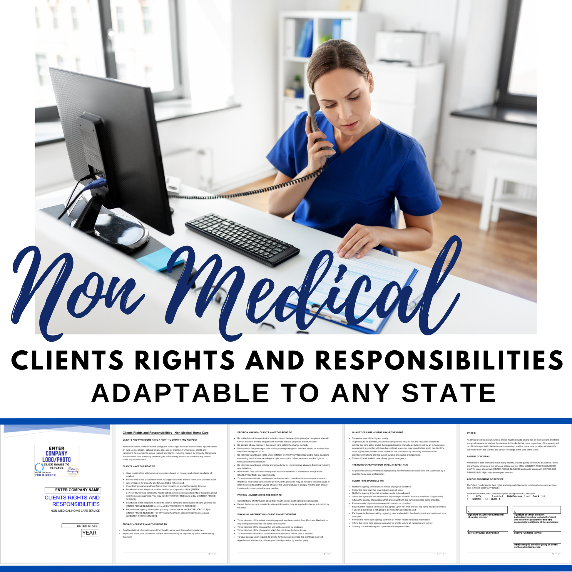 Clients Rights and Responsibilities Home Care Template - Wisecaregiving