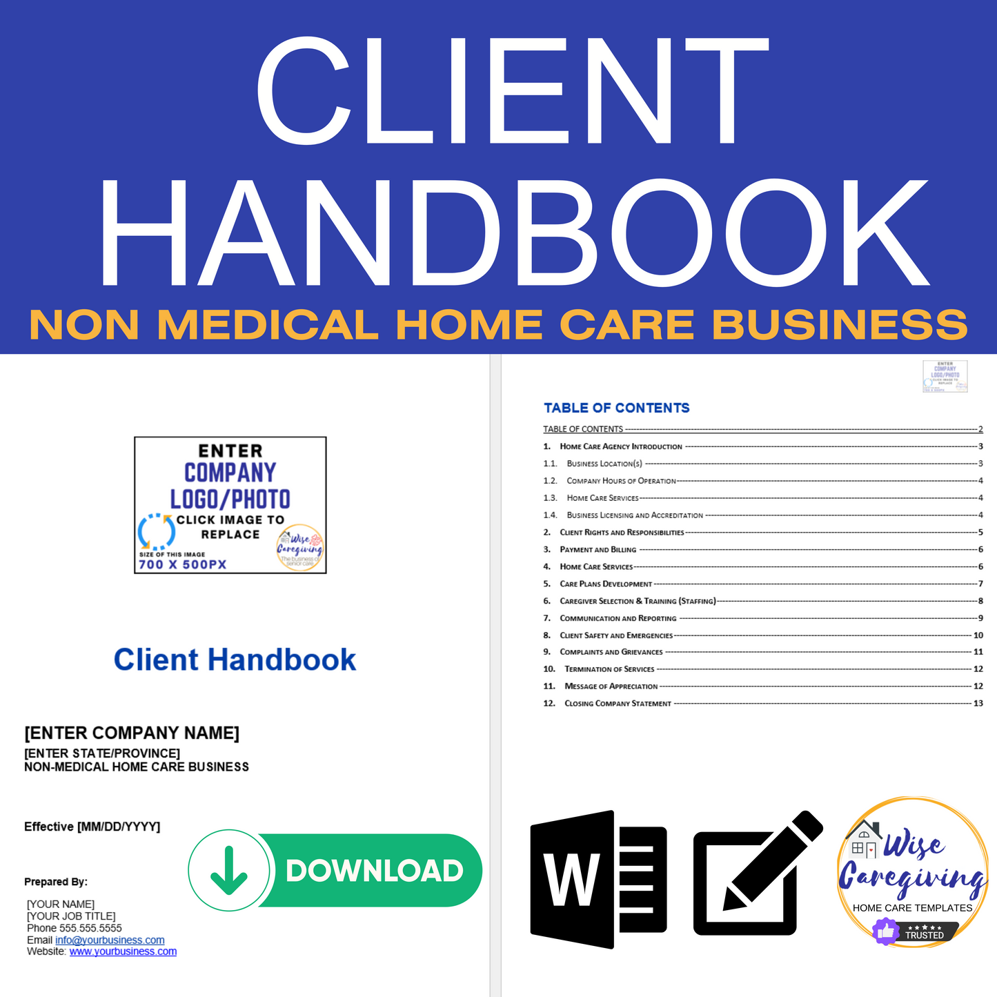 Home Care Client Handbook Manual
