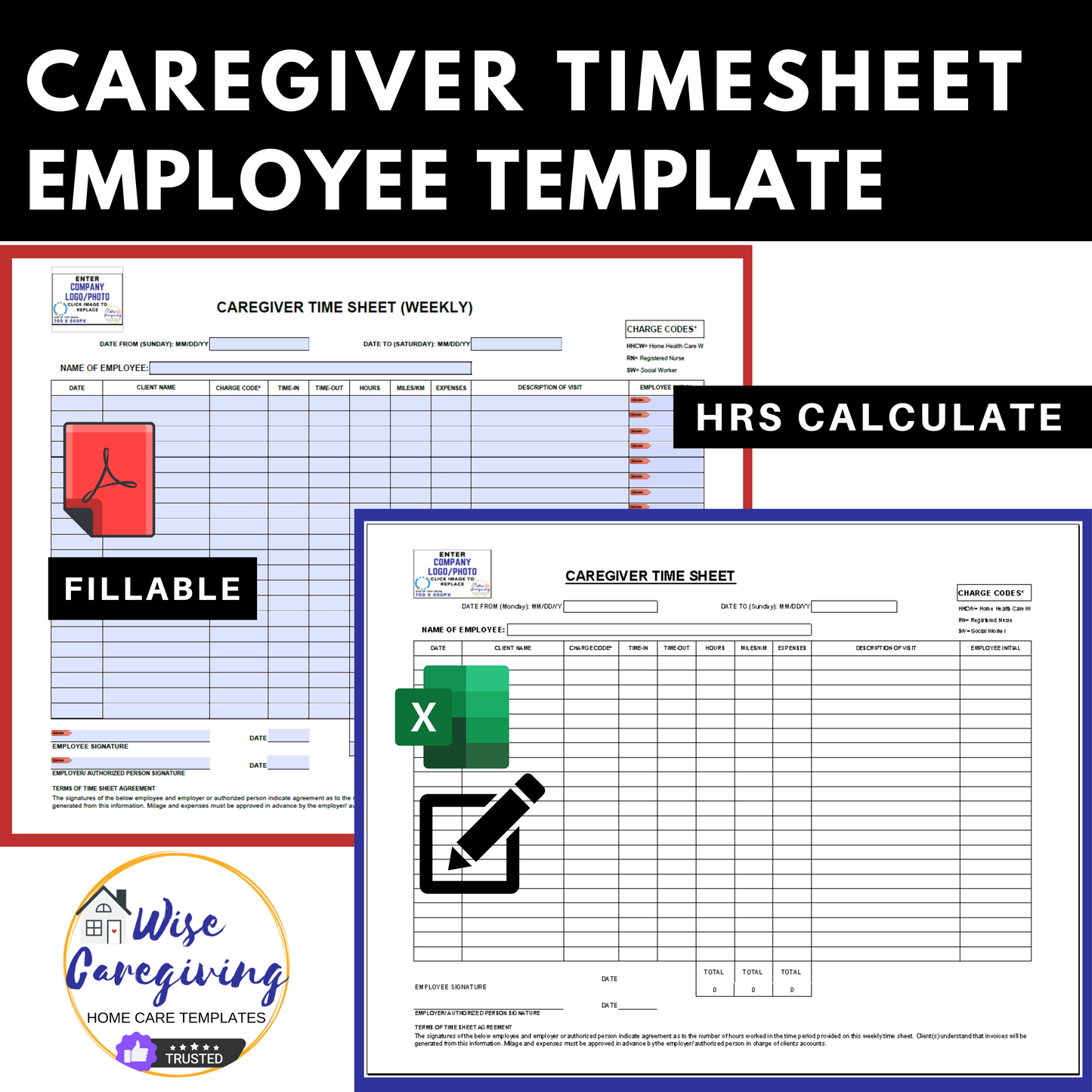 Caregiver Time Sheet Template