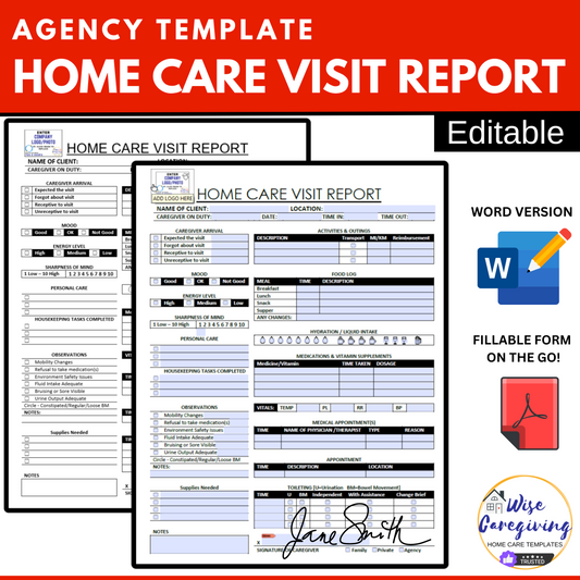 Home Care Report Templates