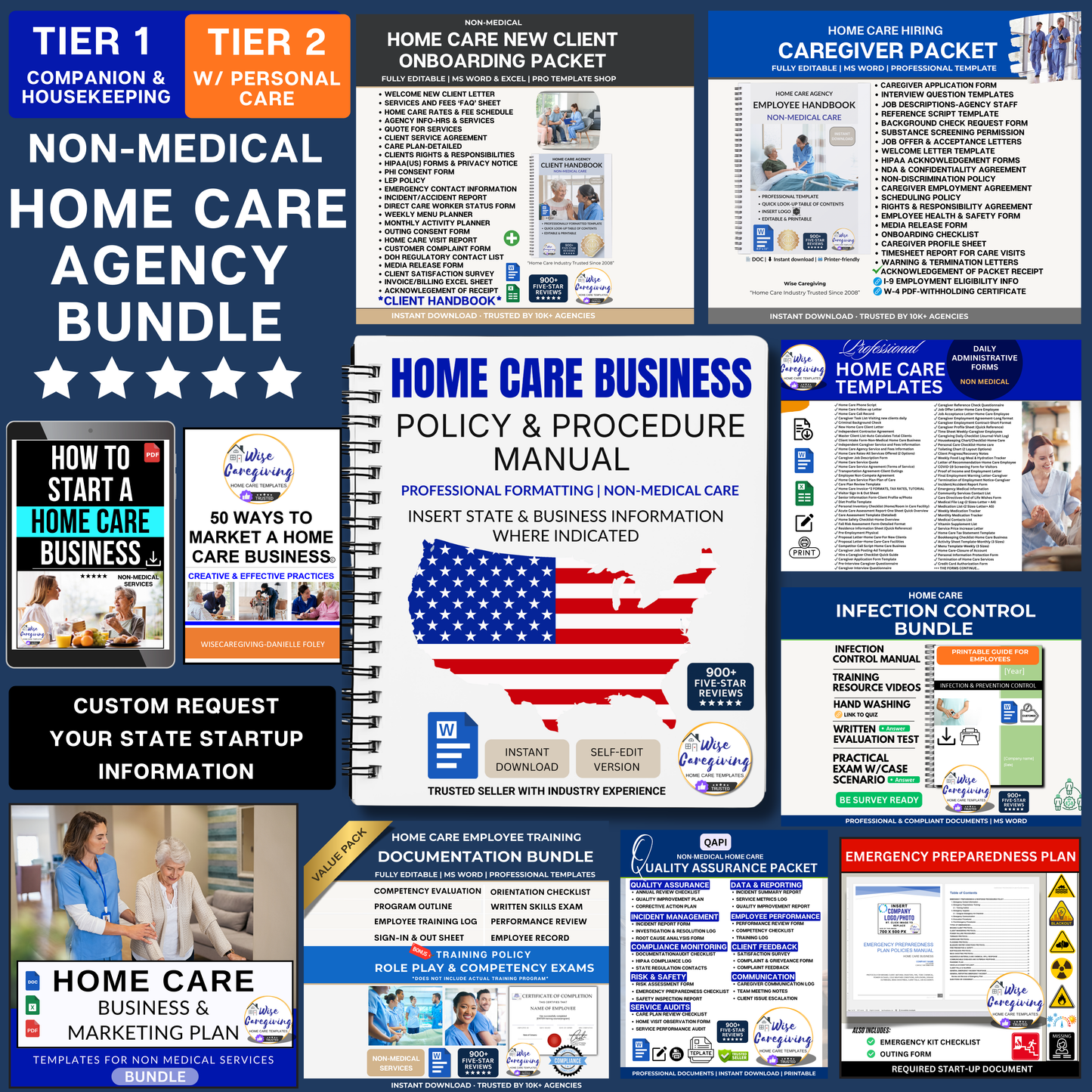 Home Care Business START-UP Bundle | Tier 1 & 2