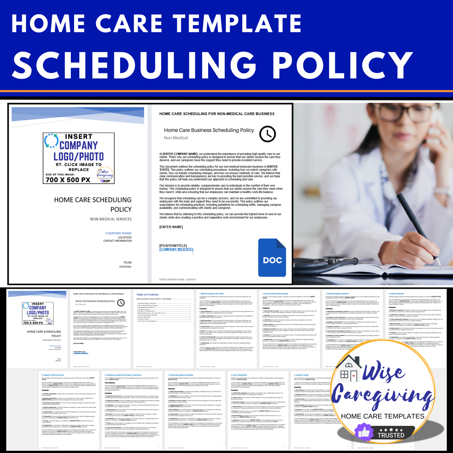 Home Care Scheduling Policy Template