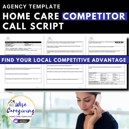 Home Care Competitor Call Script Template