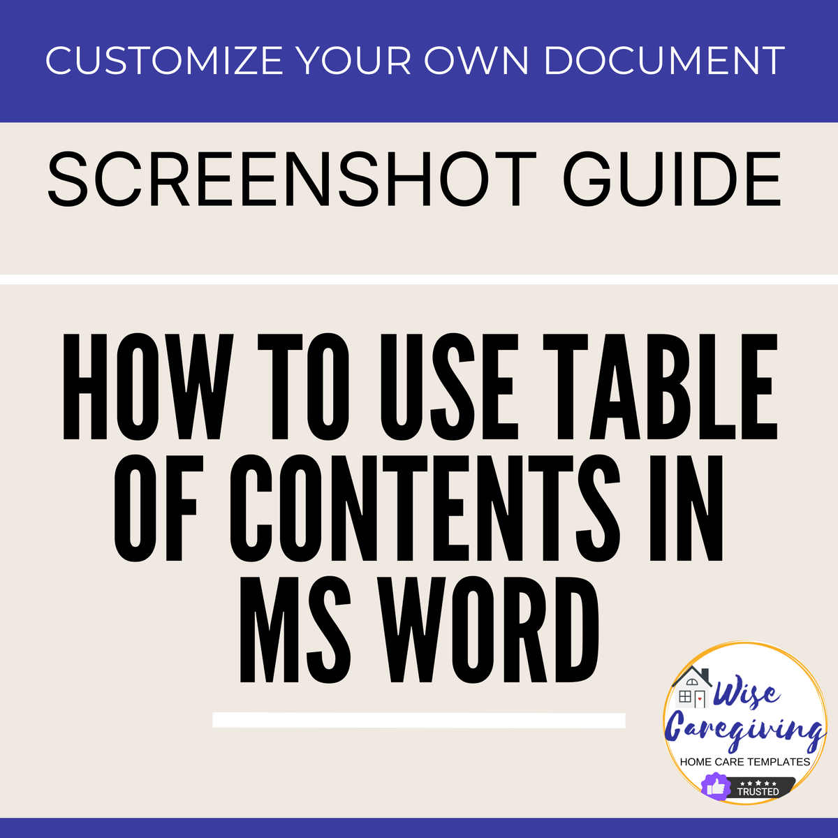 Home Care Employee Handbook Template | Fully Editable | Printable