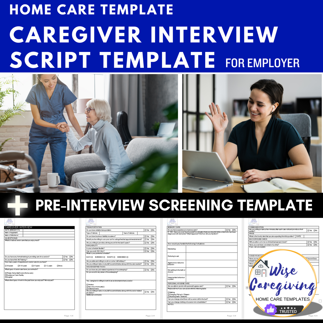 Caregiver Interview Templates | Streamline Your Hiring Process