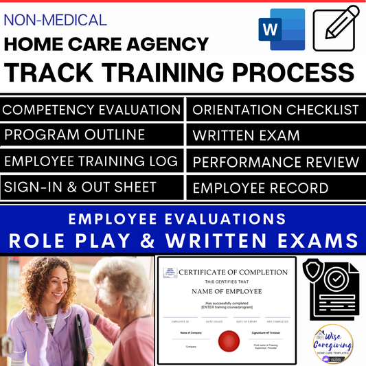 Home Care Training Form Templates