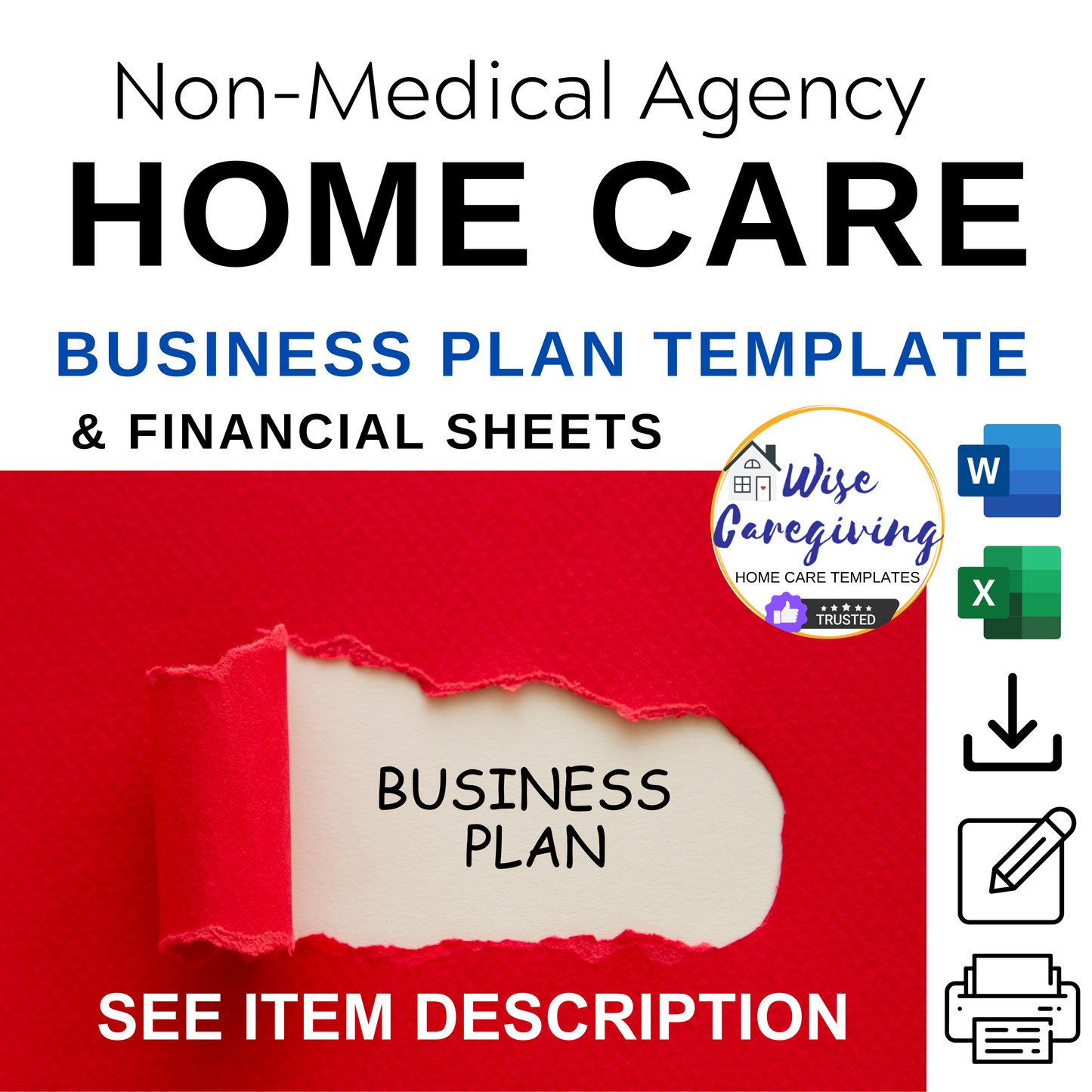 Home Care Business Plan Template Bundle