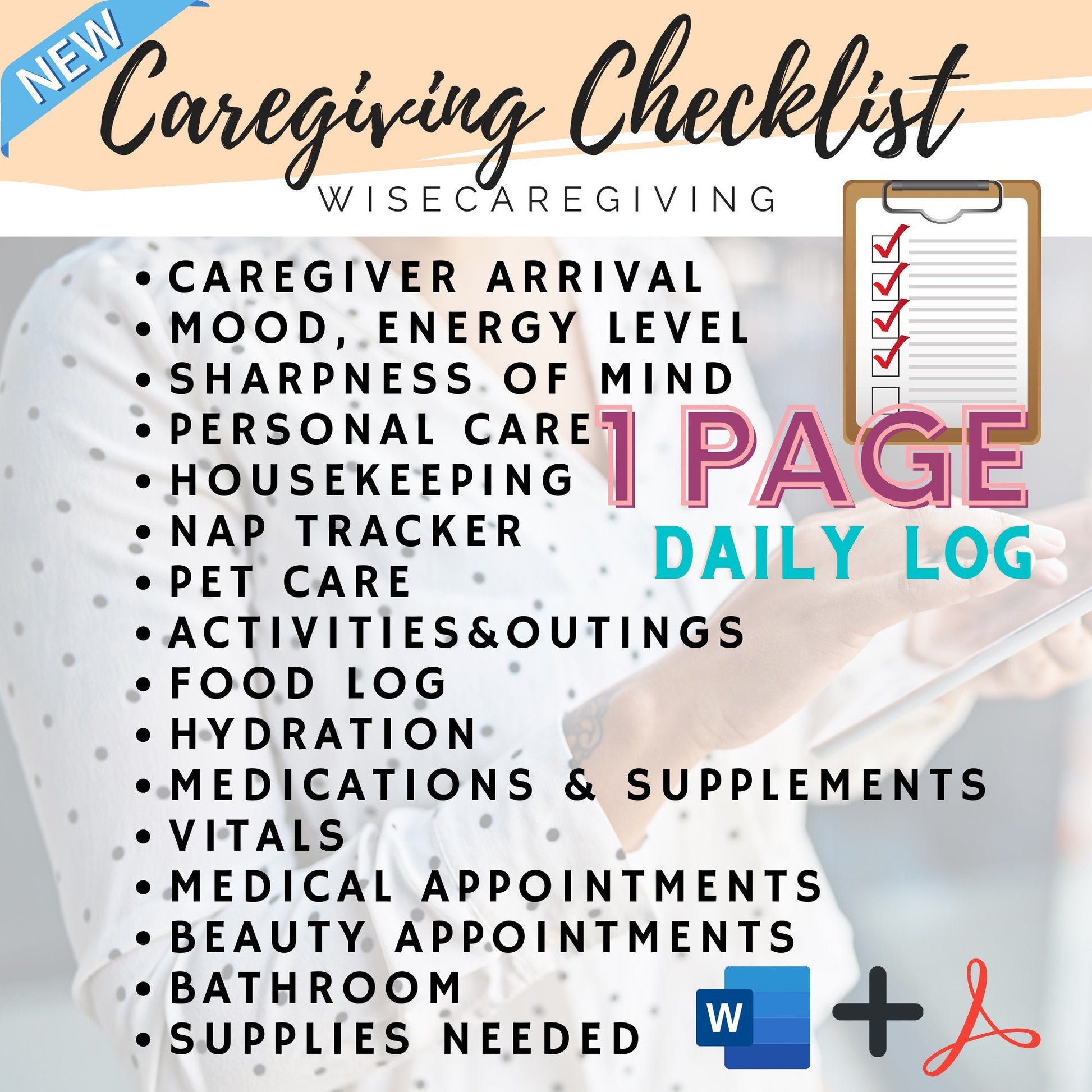 caregiving daily checklist